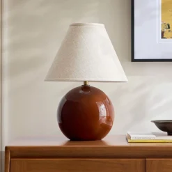 West Elm Perry Glass Table Lamp (15.5")