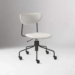 West Elm Petal Upholstered Swivel Office Chair