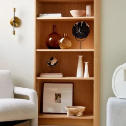 West Elm Petrified Wood Object on Stand