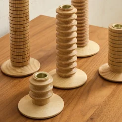 West Elm Peyton Wood Taper Holders