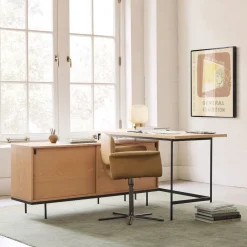 West Elm Pierce L-Shaped Desk (56")
