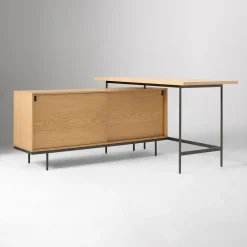 West Elm Pierce L-Shaped Desk (56")