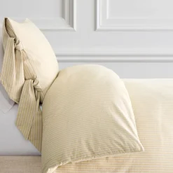 West Elm Pierce & Ward Cotton Linen Stripe Duvet Cover & Shams