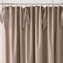West Elm Pierce & Ward Cotton Linen Stripe Shower Curtain