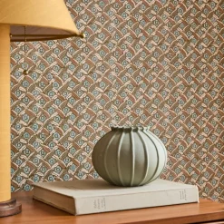 West Elm Pierce & Ward Floral Lattice Peel & Stick Wallpaper