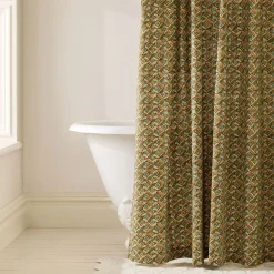 West Elm Pierce & Ward Floral Lattice Shower Curtain