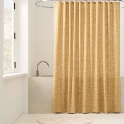 West Elm Pierce & Ward Floral Tile Shower Curtain