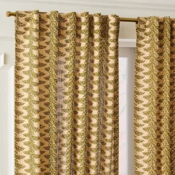 West Elm Pierce & Ward Foliage Stripe Curtain