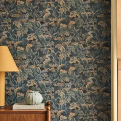 West Elm Pierce & Ward Leaf Jacquard Peel & Stick Wallpaper