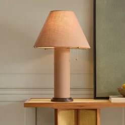 West Elm Pierce & Ward Linen Table Lamp (25")