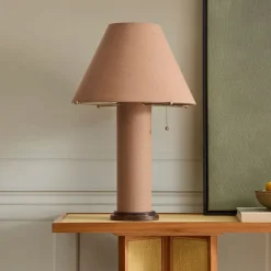 West Elm Pierce & Ward Linen Table Lamp (25")