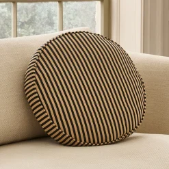 West Elm Pierce & Ward Round Stripe Pillow