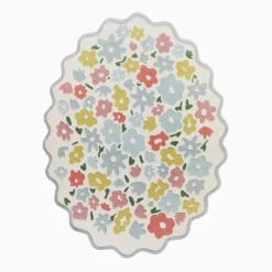 Kids West Elm Pink Chicken Ditsy Floral Rug