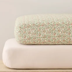 Kids West Elm Pink Chicken Floral & TENCEL™ Modal Crib Sheet Bundle