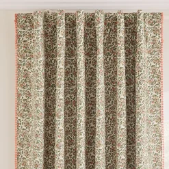 Kids West Elm Pink Chicken Spring Floral Blackout Curtain