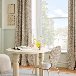 Kids West Elm Pink Chicken Spring Floral Blackout Curtain
