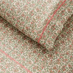 Kids West Elm Pink Chicken Spring Floral Sheet Set