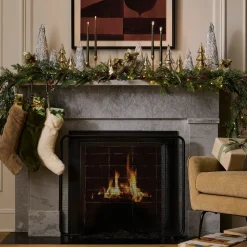 West Elm Plush Fur Stockings