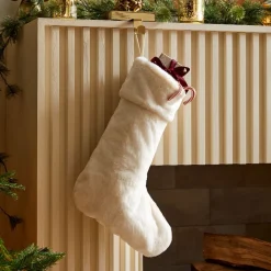 West Elm Plush Fur Stockings