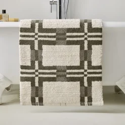 West Elm Plush Grid Bath Mat