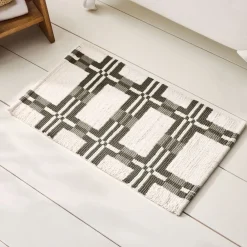 West Elm Plush Grid Bath Mat