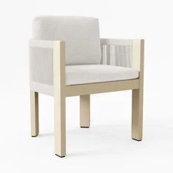 West Elm Porto Aluminum Dining Arm Chair Cushions