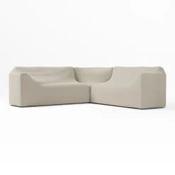 West Elm Porto Aluminum 3-Piece L-Shaped Sofa Protective Cover