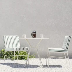 West Elm Portofino Outdoor Bistro Table (32") & Dining Chairs Set
