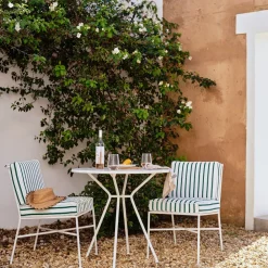 West Elm Portofino Outdoor Bistro Table (32") & Dining Chairs Set