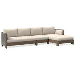 West Elm Porto Outdoor 3-Piece Chaise Sectional Cushion Covers