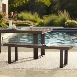 West Elm Portside Aluminum Outdoor Bench
