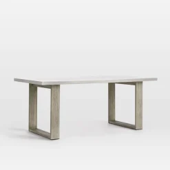 West Elm Portside Outdoor Concrete Dining Table (72") - ADA