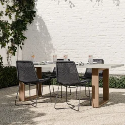 West Elm Portside Outdoor Concrete Dining Table (72"–)