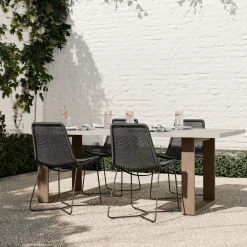 West Elm Portside Outdoor Concrete Dining Table (72"–)