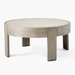 West Elm Portside Outdoor Concrete Round Coffee Table Protective Cover