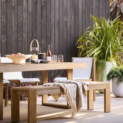 West Elm Portside Outdoor Dining Table (76.5"–96")