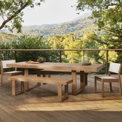 West Elm Portside Outdoor Extendable Dining Table (76.5"–115")