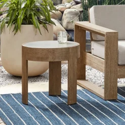 West Elm Portside Outdoor Round Side Table (20")