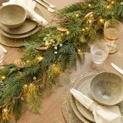 West Elm Pre-Lit Faux Citrus Garland