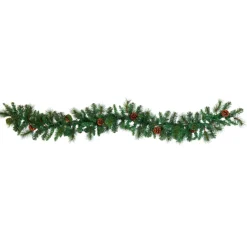 West Elm Pre-Lit Faux Mixed Pine Garland