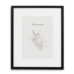 West Elm 42 Pressed City Map - Charleston