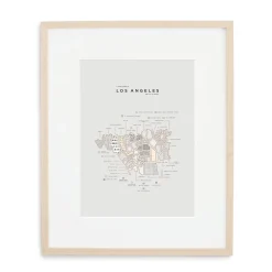 West Elm 42 Pressed City Map - Los Angeles