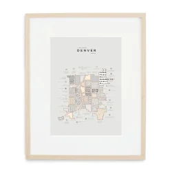 West Elm 42 Pressed City Maps - Denver
