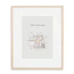 West Elm 42 Pressed City Maps - San Francisco