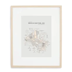 West Elm 42 Pressed Map - Washington, D.C.