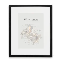 West Elm 42 Pressed Map - Washington, D.C.