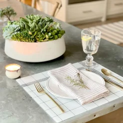 West Elm Proper Table Miller French Check Placemat