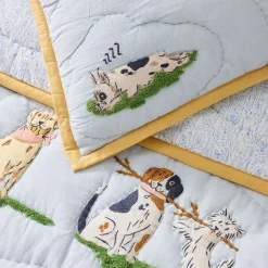 Kids West Elm Puppy Quilt & Shams