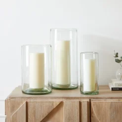 West Elm Pure Recycled Glass Candleholders