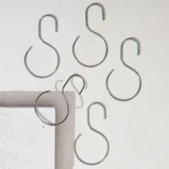 West Elm Quiet Town Shower Curtain Rings - Stainless Steel